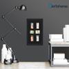 Art to Frames Double-Multimat-475-89/89-FRBW26079 Collage Photo Frame Double Mat with 6 - 3x5 Openings and Satin Black Frame view 2