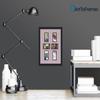 Art to Frames Double-Multimat-475-805/89-FRBW26079 Collage Photo Frame Double Mat with 6-3x5 Openings and Satin Black Frame view 2