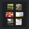 Art to Frames Double-Multimat-476-89/89-FRBW26079 Collage Photo Frame Double Mat with 6-4x5 Openings and Satin Black Frame view 1
