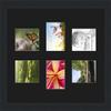 Art to Frames Double-Multimat-476-89/89-FRBW26079 Collage Photo Frame Double Mat with 6-4x5 Openings and Satin Black Frame view 3