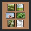 Art to Frames Double-Multimat-476-771/89-FRBW26079 Collage Photo Frame Double Mat with 6 - 4x5 Openings and Satin Black Frame view 1