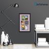 Art to Frames Double-Multimat-476-805/89-FRBW26079 Collage Photo Frame Double Mat with 6-4x5 Openings and Satin Black Frame view 2