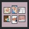 Art to Frames Double-Multimat-476-805/89-FRBW26079 Collage Photo Frame Double Mat with 6-4x5 Openings and Satin Black Frame view 3