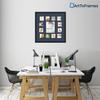 Art to Frames Double-Multimat-624-837/89-FRBW26079 Collage Photo Frame Double Mat with 1-8x10 and 12-4x4 Openings and Satin Black Frame view 2