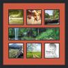 Art to Frames Double-Multimat-619-693/89-FRBW26079 Collage Photo Frame Double Mat with 1-5x20 and 6-6x6 Openings and Satin Black Frame view 1