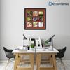 Art to Frames Double-Multimat-619-766/89-FRBW26079 Collage Photo Frame Double Mat with 1-5x20 and 6-6x6 Openings and Satin Black Frame view 2
