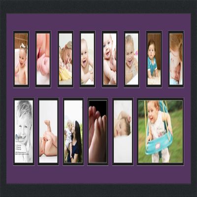Art to Frames Double-Multimat-627-849/89-FRBW26079 35 by 15-Inch Picture Frame, 1.25-Inch Wide, Satin Black