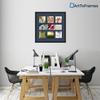 Art to Frames Double-Multimat-619-837/89-FRBW26079 Collage Photo Frame Double Mat with 1-5x20 and 6-6x6 Openings and Satin Black Frame view 2