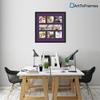 Art to Frames Double-Multimat-619-849/89-FRBW26079 Collage Photo Frame Double Mat with 1-5x20 and 6-6x6 Openings and Satin Black Frame view 2