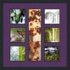 Art to Frames Double-Multimat-619-849/89-FRBW26079 Collage Photo Frame Double Mat with 1-5x20 and 6-6x6 Openings and Satin Black Frame view 3