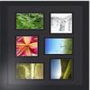 Art to Frames Double-Multimat-353-89/89-FRBW26079 Collage Photo Frame Double Mat with 6-4x5 Openings and Satin Black Frame view 3