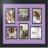 Art to Frames Double-Multimat-353-805/89-FRBW26079 Collage Photo Frame Double Mat with 6-4x5 Openings and Satin Black Frame view 1