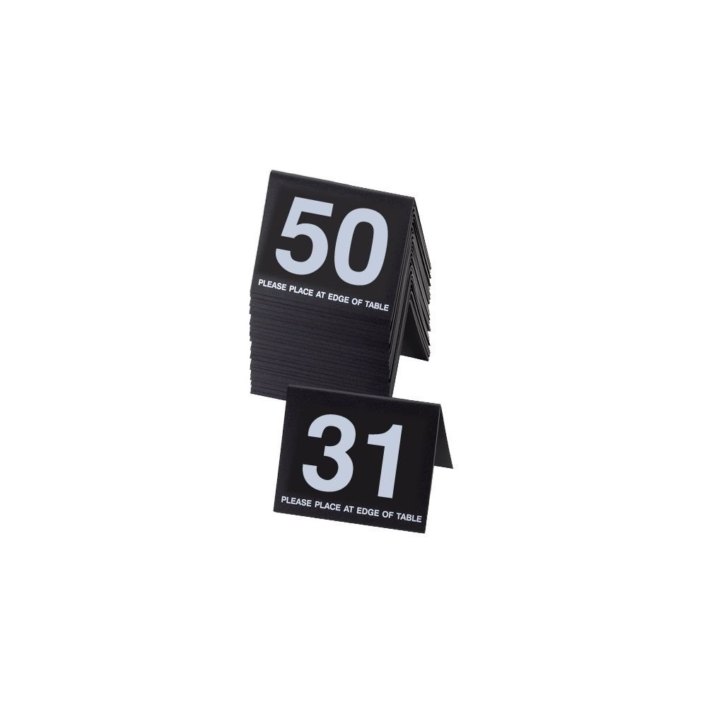 Cal-Mil Black Break Resistant Number Tents (No. 26-50)