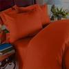 Elegant Comfort Wrinkle & Fade Resistant 1500 Thread Count Egyptian Quality Luxury 3-Piece Duvet Cover Set, King/California King, Rust view 3