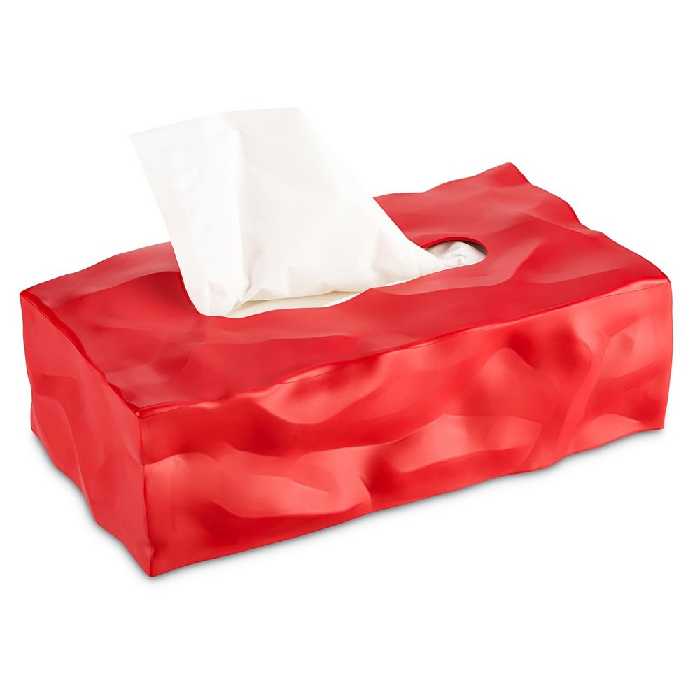 Essey White Wipy 2 Tissue Box Cover Red ES05266