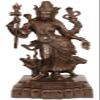 Ardhanarishvara (Shiva and Parvati) - Brass Statue view 1