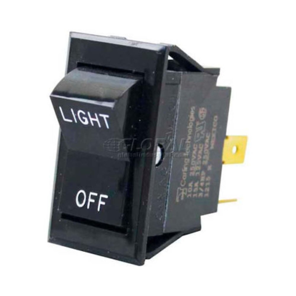 Montague 23129-0 Black Rocker Switch Fits 7/8 X 1-1/2 Hole Dpst For Montague Oven 115Aei 421310
