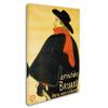 Trademark Fine Art Aristide Bruant Artwork by Henri Toulouse-Lautrec, 16 by 24-Inch view 2
