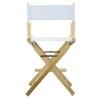 Casual Home 24" Director's Chair Natural Frame with White Canvas, Counter Height view 4