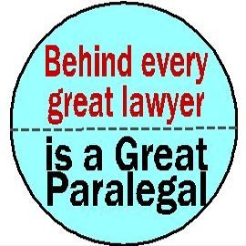 Behind every great lawyer - is a great paralegal MAGNET - Funny Humor Law