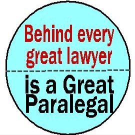 Behind every great lawyer - is a great paralegal MAGNET - Funny Humor Law