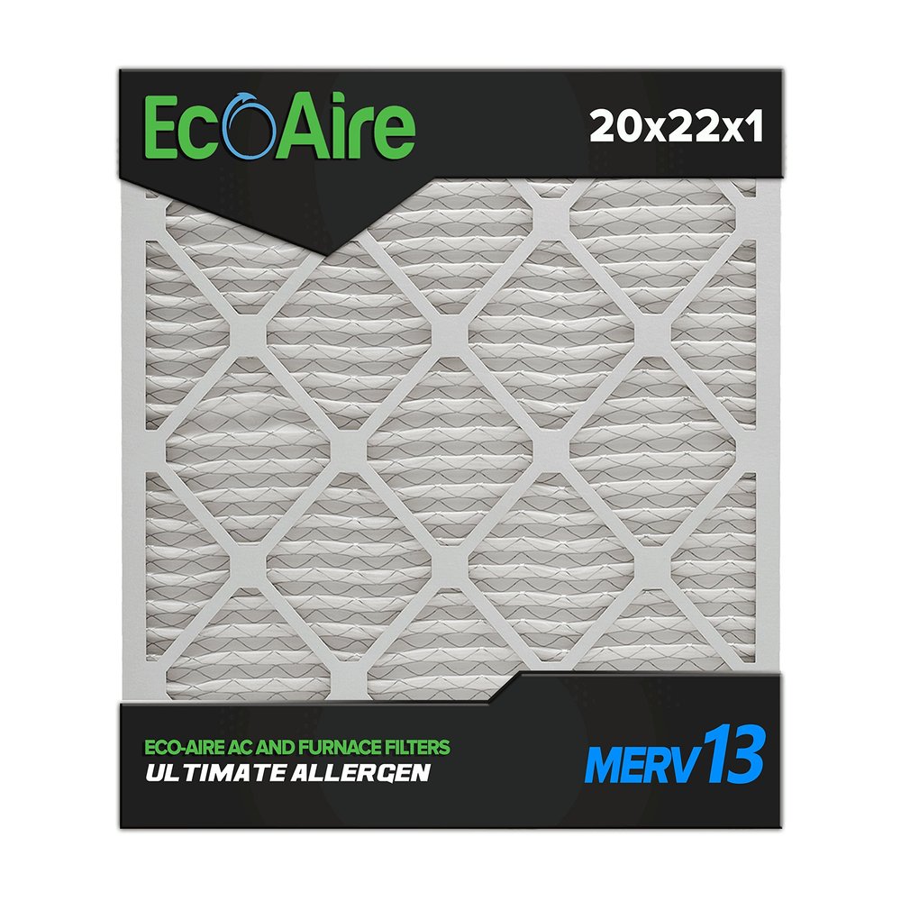 20 x 22 x 1 MERV 13 Pleated Air Filter, Box of 6