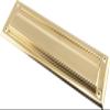 Hillman 852390 2" x 11" Mail Slot, Solid Brass, Bright Brass Finish, 1 Pack view 1