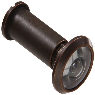 Hillman 852723 200 Degree Door Viewer - Solid Brass - Antique Bronze Finish 1-Pack