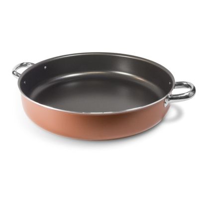 ALLUFLON Gold Non-Stick Pan, Diameter 36 cm, 1 Handle, Aluminium, Orange