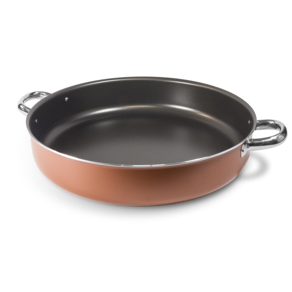 ALLUFLON Gold Non-Stick Pan, Diameter 36 cm, 1 Handle, Aluminium, Orange