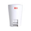 TATAY Bathroom Bin with Pedal Diabolo 5L | Inner Bucket with Handle | Practical and Easy-to-Clean Design | Made from Highly Resistant Materials | 19 x 21 x 28.2 cm White view 3