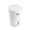TATAY Bathroom Bin with Pedal Diabolo 5L | Inner Bucket with Handle | Practical and Easy-to-Clean Design | Made from Highly Resistant Materials | 19 x 21 x 28.2 cm White view 4