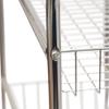 Household Essentials 3-Tier Slim Storage Cart, Heavy-Duty Steel Frame, Smooth Casters with Locks, Chrome-Like Powder Coat Finish, Arched Handles, Easy to Assemble, Modern, Compact, Silver view 4
