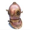 Antique Copper Divers Helmet 19" - Diving Helmet - Rustic Decor - Nautical Deco view 1