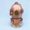 Antique Copper Divers Helmet 19" - Diving Helmet - Rustic Decor - Nautical Deco view 2