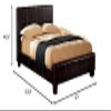 Furniture of America Meredosia Modern Platform Bed, Full, Espresso Finish view 3