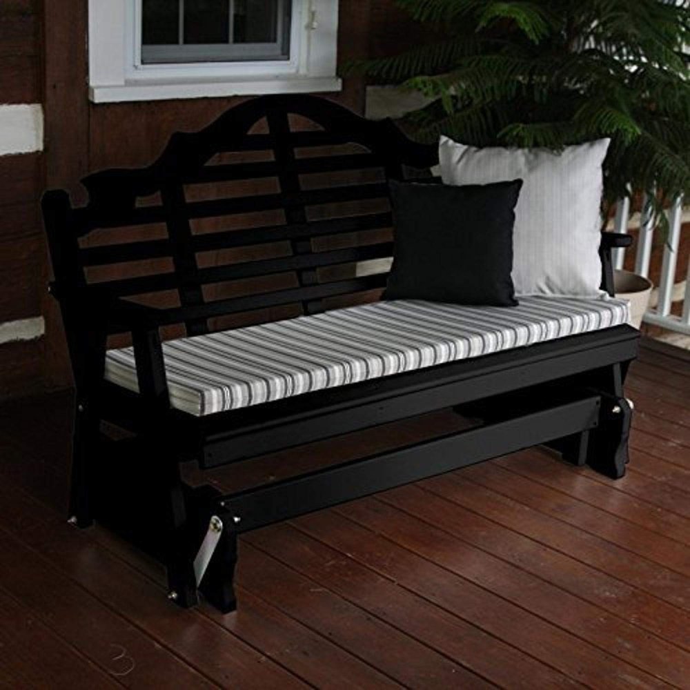 A & L Furniture Yellow Pine Marlboro Glider Bench, 6',