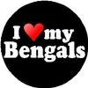 I Love My Bengals MAGNET (heart) - Bengal Cat view 1