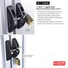 D&D TECHNOLOGIES TL01 T-Latch Action Gate Latch, Padlock Gravity Gate Latch, for Any Square Metal, Wood, Vinyl Gates view 4