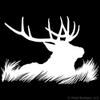 Elk Deer Head Silhouette Hunting Vinyl Wall Decal Sticker Art, Home Decor, Mural view 1