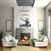Elk Deer Head Silhouette Hunting Vinyl Wall Decal Sticker Art, Home Decor, Mural view 4