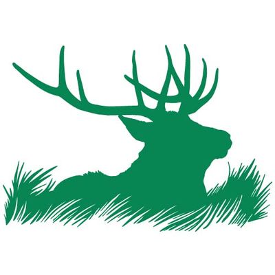 Elk Deer Head Silhouette Hunting Vinyl Wall Decal Sticker Art, Home Decor, Mural