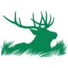 Elk Deer Head Silhouette Hunting Vinyl Wall Decal Sticker Art, Home Decor, Mural view 1