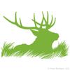 Elk Deer Head Silhouette Hunting Vinyl Wall Decal Sticker Art, Home Decor, Mural view 1