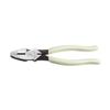 Klein Tools D20009NEGLW Side Cutter Linemans Pliers, Made in USA, Cut ACSR, Screws, Nails, Hard Wire, 9-Inch Hi-Viz Pliers view 1