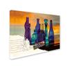 Trademark Fine Art Blue Sunset by Numbers by Roderick Stevens Canvas Art, 18 by 24-Inch view 2