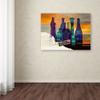 Trademark Fine Art Blue Sunset by Numbers by Roderick Stevens Canvas Art, 18 by 24-Inch view 3
