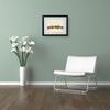 Trademark Fine Art Cincinnati, Ohio by Michael Tompsett Canvas Art, 11 by 14-Inch, Black Frame view 3