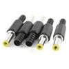 uxcell 5pcs 5.5x2.5mm DC Male Connector Jack Solder Adapter DIY DC Barrel view 1