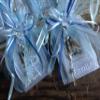 Hand made Baptism Favors Baby Blue 12pc / Prayer Books Covered in Repujado/recuerditos De Bautizo En Repujado Libritos De Oracion view 3